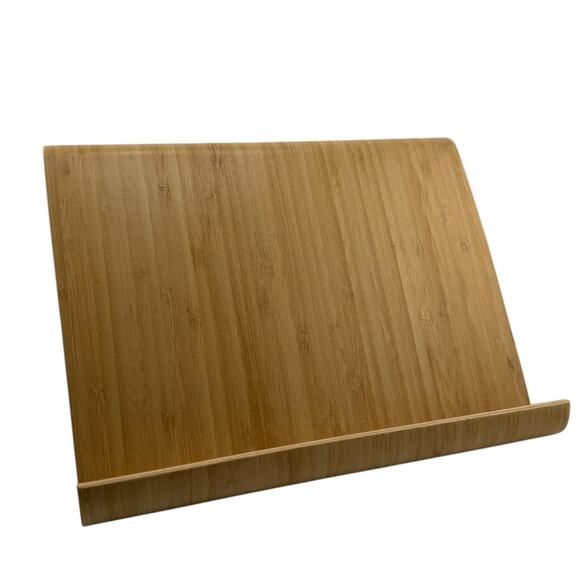 IKEA Vivalla Bamboo Tablet Book Stand Sustainable Sleek Curved Design - Picture 1 of 3